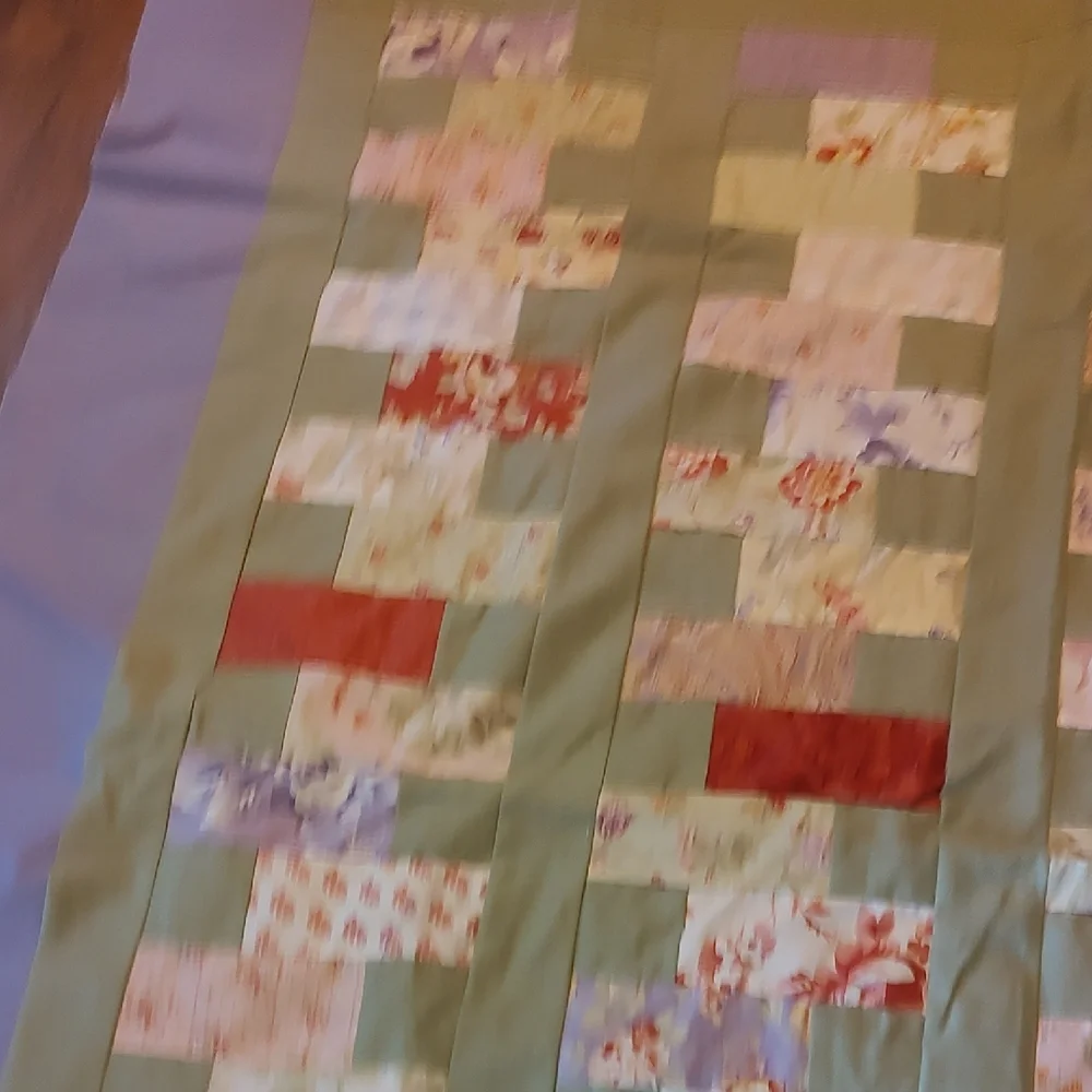 Hand Crafted Zip It Patchwork Quilt Top
